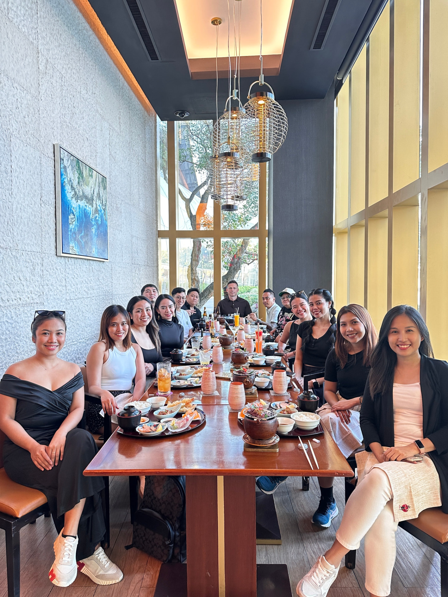 The HireFlex team gathered around a table